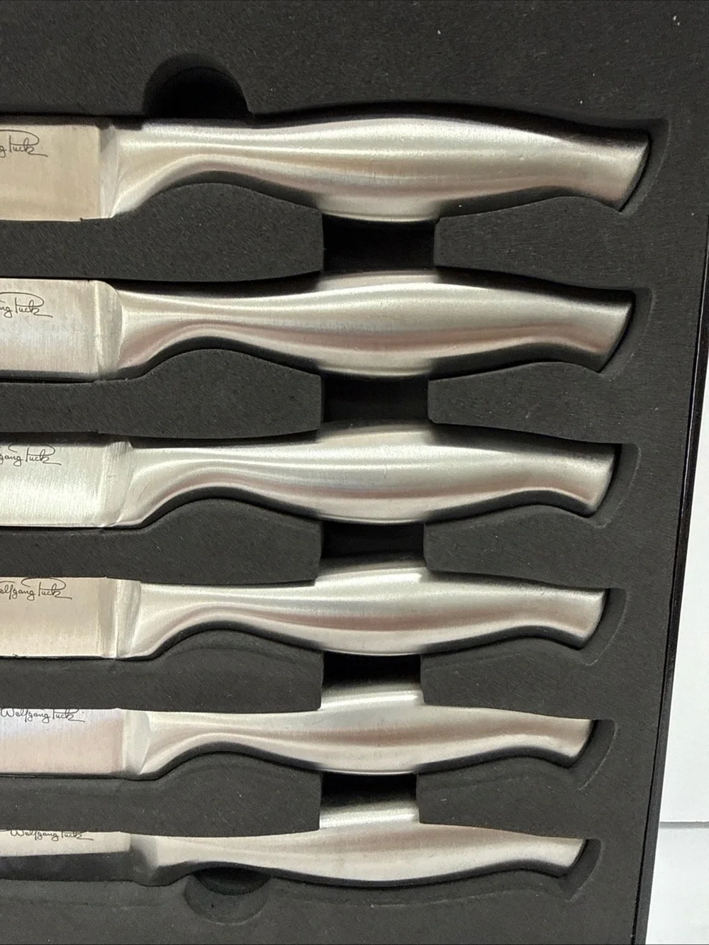New Wolfgang Puck steak knife set stainless steel set of 6
